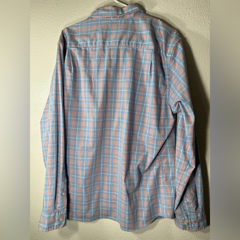 ❤️‍🔥Xl sanoma peach pink and baby blue button down long sleeve - Picture 4 of 4